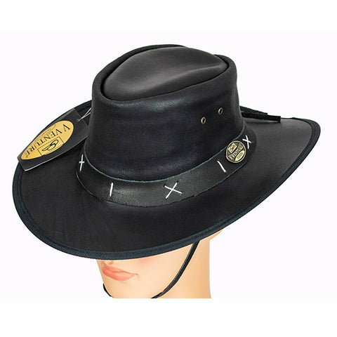 Cowboy Leather Hat Wrangler