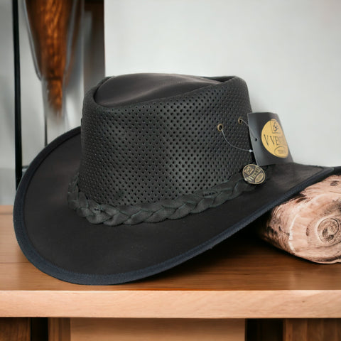 Set of Five Sizes $90.00, Made in Pakistan, Wholesale Leather Cowboy Hat Blaze