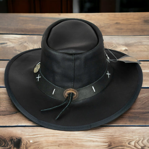 Set of Five Sizes $90.00, Made in Pakistan, Wholesale Leather Cowboy Hat Wrangler