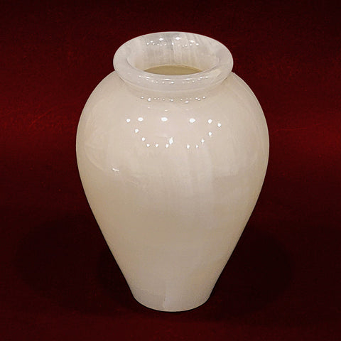 Onyx/Marble Cristina Crystal White Vase
