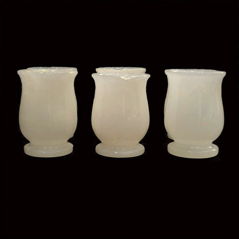 Onyx Luminita Crystal White Cups Set of 6