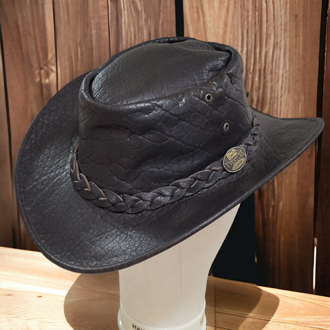 Set of Five Sizes $125.00, Made in Pakistan,  Wholesale Buffalo Leather Cowboy Hat Trooper
