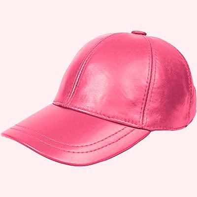 Gorra de béisbol de piel de cordero Alexandra unisex