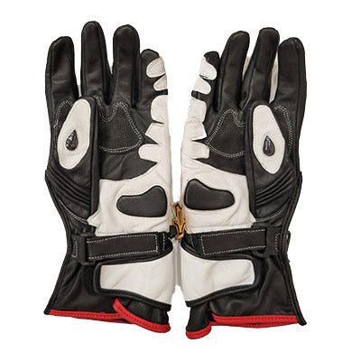 Leather Gloves Aron Motorcycle