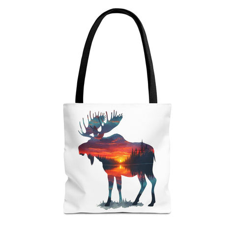Wilderness Lake Sunset Moose Design - Perfect for Sublimation & Crafts