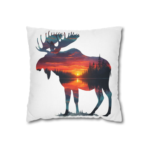 Wilderness Lake Sunset Moose Design - Perfect for Sublimation & Crafts
