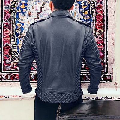 Set of Five Sizes, Made in Pakistan, Wholesale Leather Men Lamb Skin jacket Alexandru