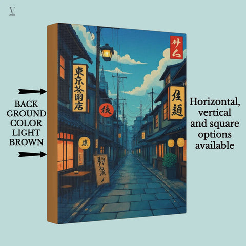 Anime Cafe Digital Print | Modern Ukiyo-e Wall Decor | Japanese Illustration Download | Cozy Tokyo Street Art V VENTURE