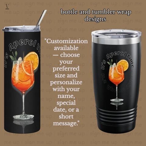 Aperol Spritz PNG: Vibrant Cocktail Art, Summer Drink Design (Digital Download) V VENTURE