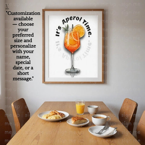 Aperol Spritz PNG: Vibrant Cocktail Art, Summer Drink Design (Digital Download) V VENTURE