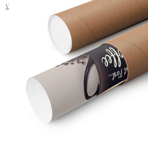 "But First, Coffee" Wall Art | Museum-Grade Archival Print & Framed Options | Perfect Kitchen & Cafe Deco Printify