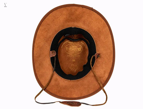 Cowboy Leather Hat Wrangler V VENTURE