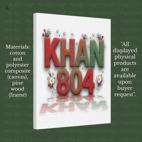 Custom "KHAN 804" Wall Art Print-on-Demand Design - High-Resolution PNG for T-Shirts, Mugs, & More V VENTURE