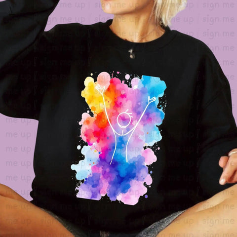 Customizable Watercolor Splash Figure PNG: Personalized Wall Art (Digital Download) V VENTURE