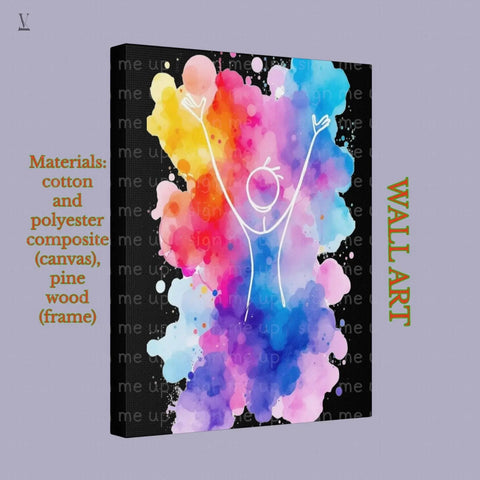 Customizable Watercolor Splash Figure PNG: Personalized Wall Art (Digital Download) V VENTURE