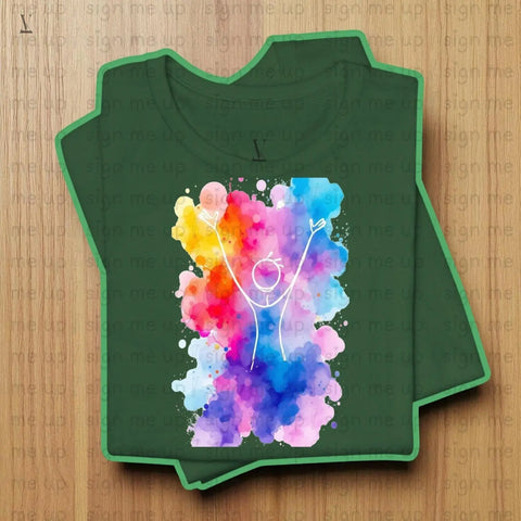 Customizable Watercolor Splash Figure PNG: Personalized Wall Art (Digital Download) V VENTURE