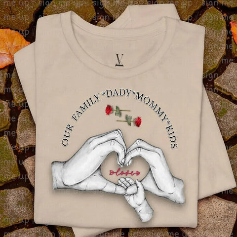 Family Hands Heart PNG: Customizable Wall Art & T-Shirt Design (Digital Download V VENTURE