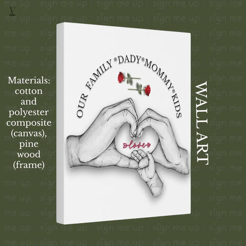 Family Hands Heart PNG: Customizable Wall Art & T-Shirt Design (Digital Download V VENTURE