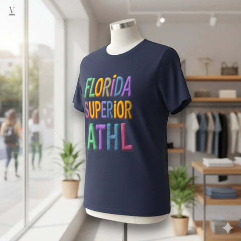 Florida Superior ATHL T-Shirt | Colorful Athletic Tee | Unisex Cotton Shirt V VENTURE