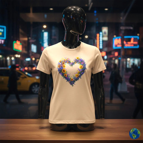 Heart Lover Tee Flower Heart Lover Unisex T-Shirt - Soft Cotton Tee for Everyday Wear V VENTURE