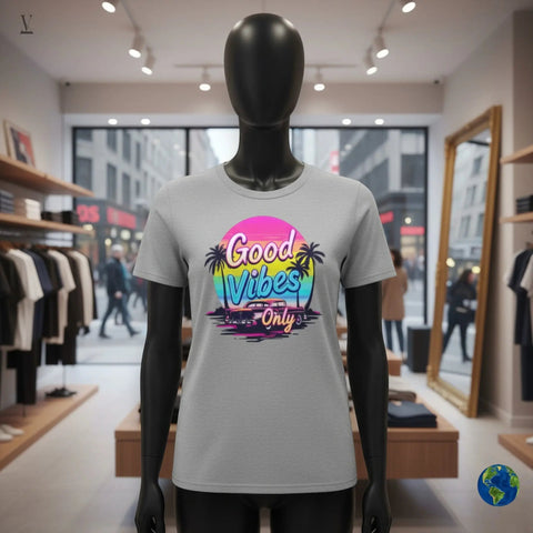 "Good Vibes Only" Unisex T-Shirt by V VENTURE - Premium Gildan Softstyle V VENTURE