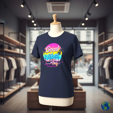 "Good Vibes Only" Unisex T-Shirt by V VENTURE - Premium Gildan Softstyle V VENTURE