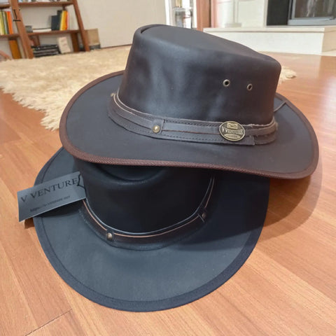 Handmade Cowboy Leather Hats Wholesale - Made in Pakistan - MOQ 10 V VENTURE