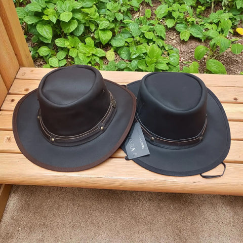 Handmade Cowboy Leather Hats Wholesale - Made in Pakistan - MOQ 10 V VENTURE