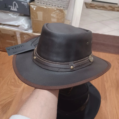 Handmade Cowboy Leather Hats Wholesale - Made in Pakistan - MOQ 10 V VENTURE