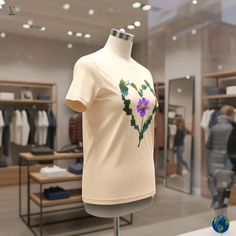 Heart Lover T-Shirt | Unisex Cotton Tee with Floral Heart Design | Comfortable & Stylish V VENTURE