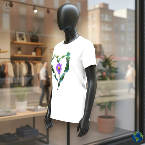 Heart Lover T-Shirt | Unisex Cotton Tee with Floral Heart Design | Comfortable & Stylish V VENTURE