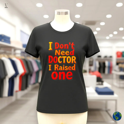 Proud Parent Doctor T-Shirt | "I Raised One" Funny Gift | Medical Mom Dad Tee | Unisex Bella Canvas V VENTURE