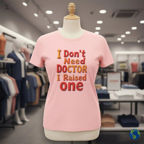 Proud Parent Doctor T-Shirt | "I Raised One" Funny Gift | Medical Mom Dad Tee | Unisex Bella Canvas V VENTURE