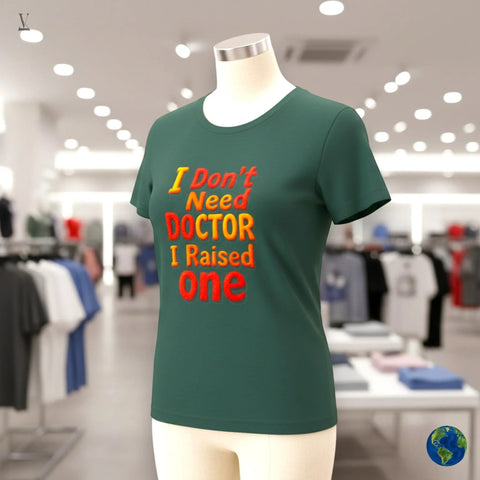 Proud Parent Doctor T-Shirt | "I Raised One" Funny Gift | Medical Mom Dad Tee | Unisex Bella Canvas V VENTURE