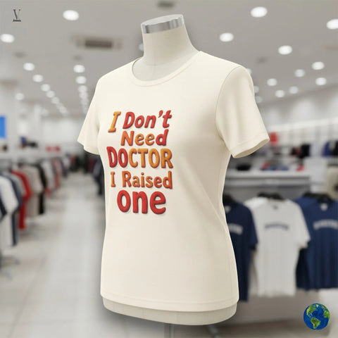 Proud Parent Doctor T-Shirt | "I Raised One" Funny Gift | Medical Mom Dad Tee | Unisex Bella Canvas V VENTURE