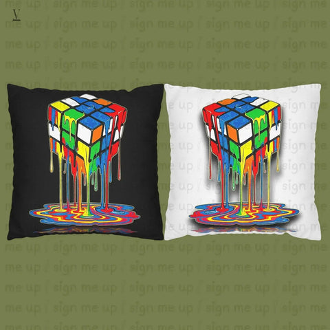 Melting Rubik's Cube PNG: Digital Art for POD, T-shirts, Mugs (300 DPI Digital Download) V VENTURE
