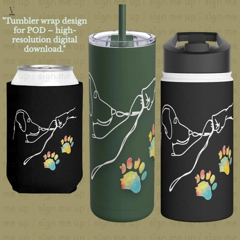 Minimalist Dog Line Art PNG: Customizable Pet Portrait (Digital Download) V VENTURE