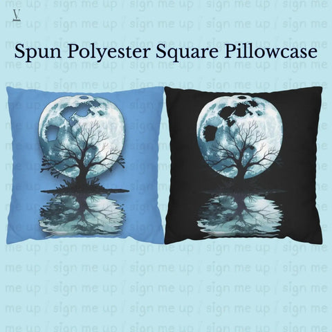 Mystical Moon Tree PNG: Reflective Water Art, POD Design (Digital Download V VENTURE