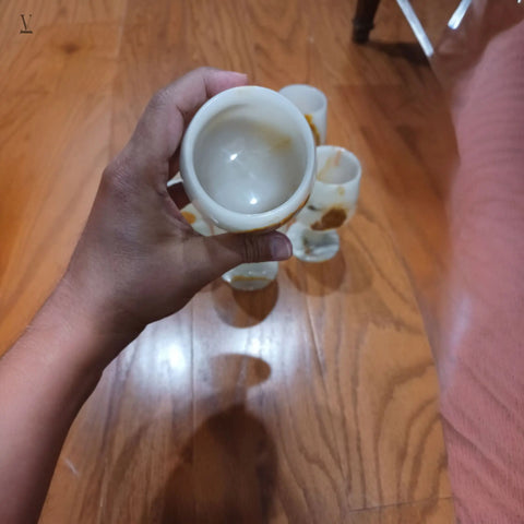 Natural Onyx/Marble Stemmed Cups - Made in Pakistan V VENTURE