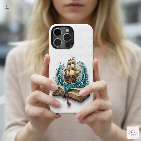 Nautical Adventure Book Digital Art | Ship on Waves Printable Wall Decor | Instant Download for Home & POD V VENTURE