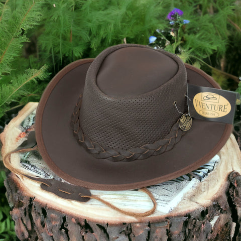 Set of Five Sizes $90.00, Made in Pakistan, Wholesale Leather Cowboy Hat Blaze