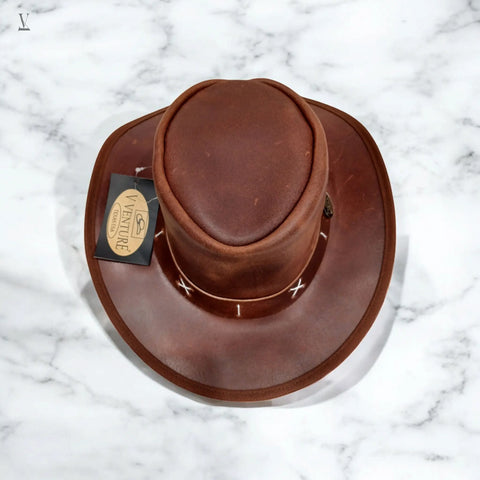 Resale Ready: Handmade Leather Cowboy Hat Bundle - 10-Piece Wholesale V VENTURE