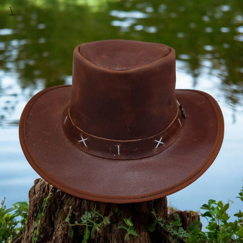 Resale Ready: Handmade Leather Cowboy Hat Bundle - 10-Piece Wholesale V VENTURE