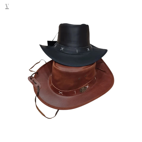 Resale Ready: Handmade Leather Cowboy Hat Bundle - 10-Piece Wholesale V VENTURE