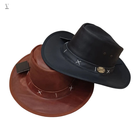 Resale Ready: Handmade Leather Cowboy Hat Bundle - 10-Piece Wholesale V VENTURE
