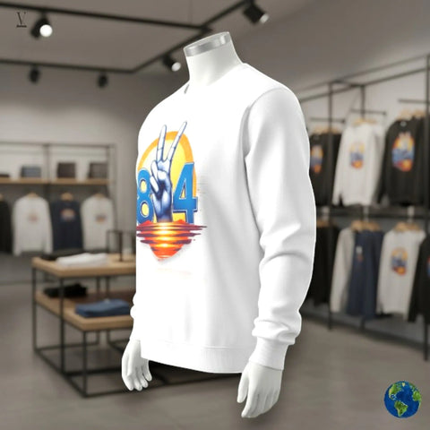 Retro 804 Peace Sign Sweatshirt | Vintage Comfort & Style V VENTURE