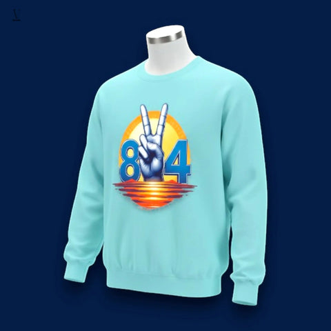 Retro 804 Peace Sign Sweatshirt | Vintage Comfort & Style V VENTURE
