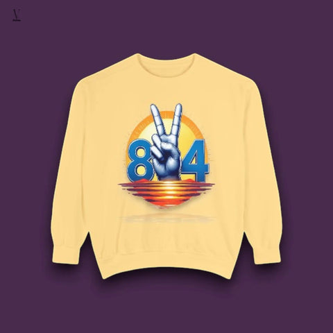 Retro 804 Peace Sign Sweatshirt | Vintage Comfort & Style V VENTURE