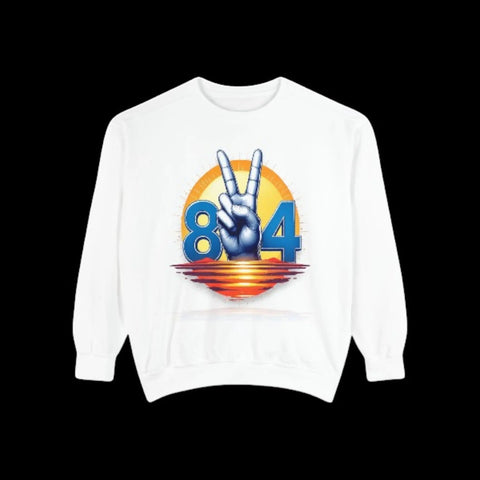 Retro 804 Peace Sign Sweatshirt | Vintage Comfort & Style V VENTURE