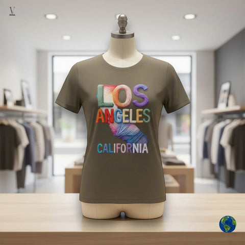 Los Angeles graphic tee Los Angeles California T-Shirt - Unisex LA Graphic Tee, Quality Print V VENTURE